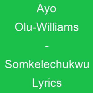 Ayo Olu Williams Somkelechukwu Lyrics