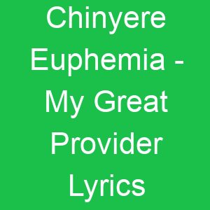 Chinyere Euphemia My Great Provider Lyrics