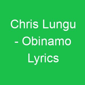 Chris Lungu Obinamo Lyrics