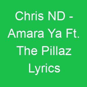 Chris ND Amara Ya Ft The Pillaz Lyrics
