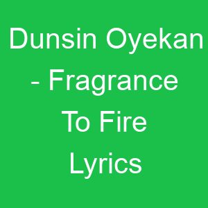 Dunsin Oyekan Fragrance To Fire Lyrics