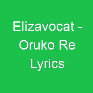 Elizavocat Oruko Re Lyrics