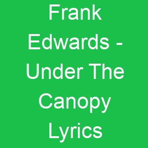 Frank Edwards Under The Canopy Lyrics