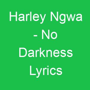 Harley Ngwa No Darkness Lyrics
