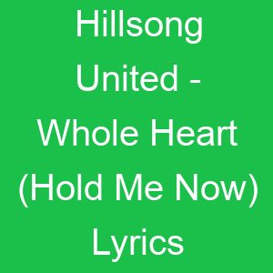 Hillsong United Whole Heart (Hold Me Now) Lyrics