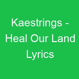 Kaestrings Heal Our Land Lyrics