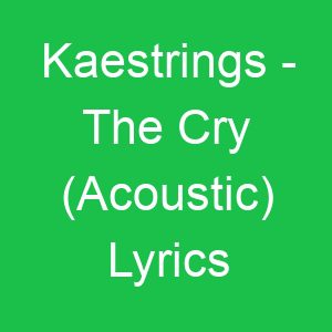 Kaestrings The Cry (Acoustic) Lyrics
