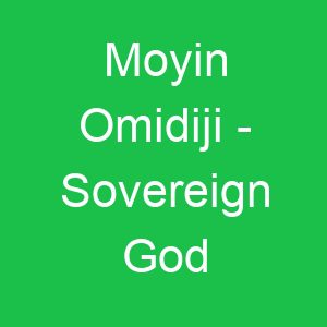 Moyin Omidiji Sovereign God