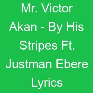 Mr Victor Akan By His Stripes Ft Justman Ebere Lyrics