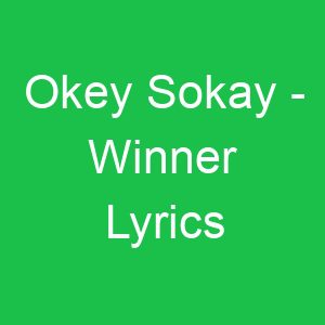 Okey Sokay Winner Lyrics