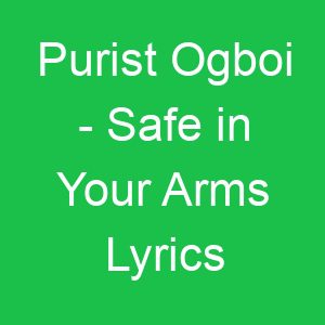 Purist Ogboi Safe in Your Arms Lyrics