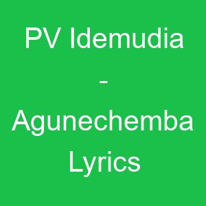 PV Idemudia Agunechemba Lyrics