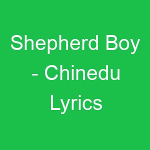 Shepherd Boy Chinedu Lyrics