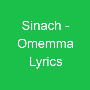 Sinach Omemma Lyrics