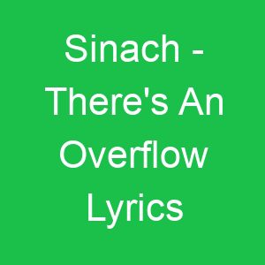 Sinach There's An Overflow Lyrics