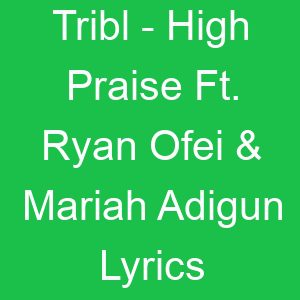 Tribl High Praise Ft Ryan Ofei & Mariah Adigun Lyrics