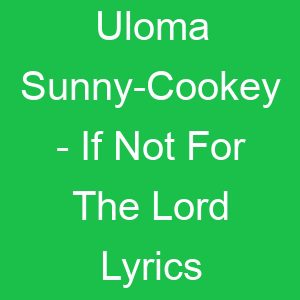 Uloma Sunny Cookey If Not For The Lord Lyrics